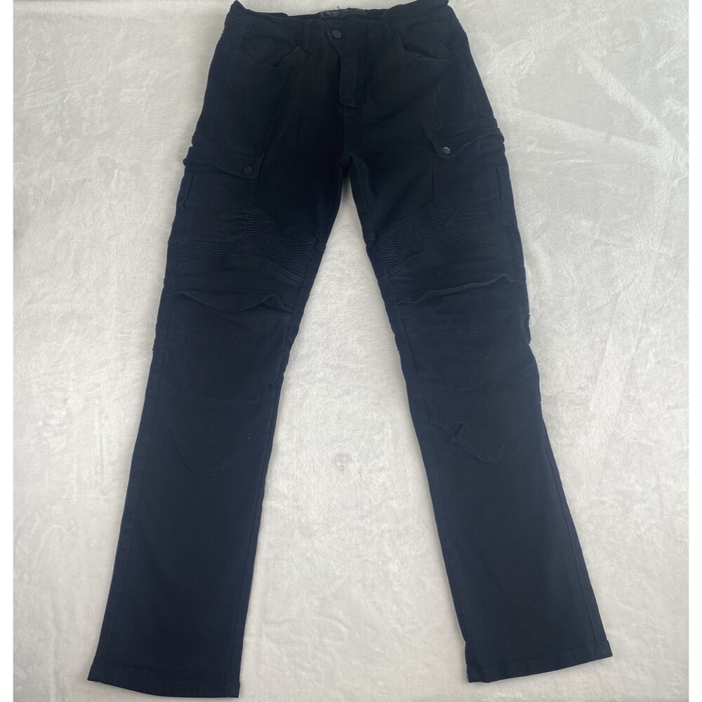 nbt H,K Type B Motorcycle Riding Pants Mens Size 36 Black Slim Fit Cargo Pants